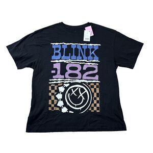 Blink 182 Band Tee Graphic Shirt Black XS 19x24 Punk Rock Tour Merch 2024